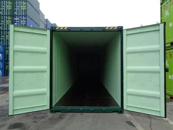 Contenedor marítimo verde de 40 pies High Cube - nuevo